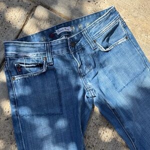 Haule Rag Boot Cut Jeans - Light Blue